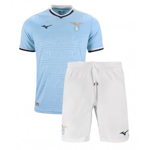 Lazio Dětské Domácí dres komplet 2024-25 Krátký Rukáv (+ trenýrky)